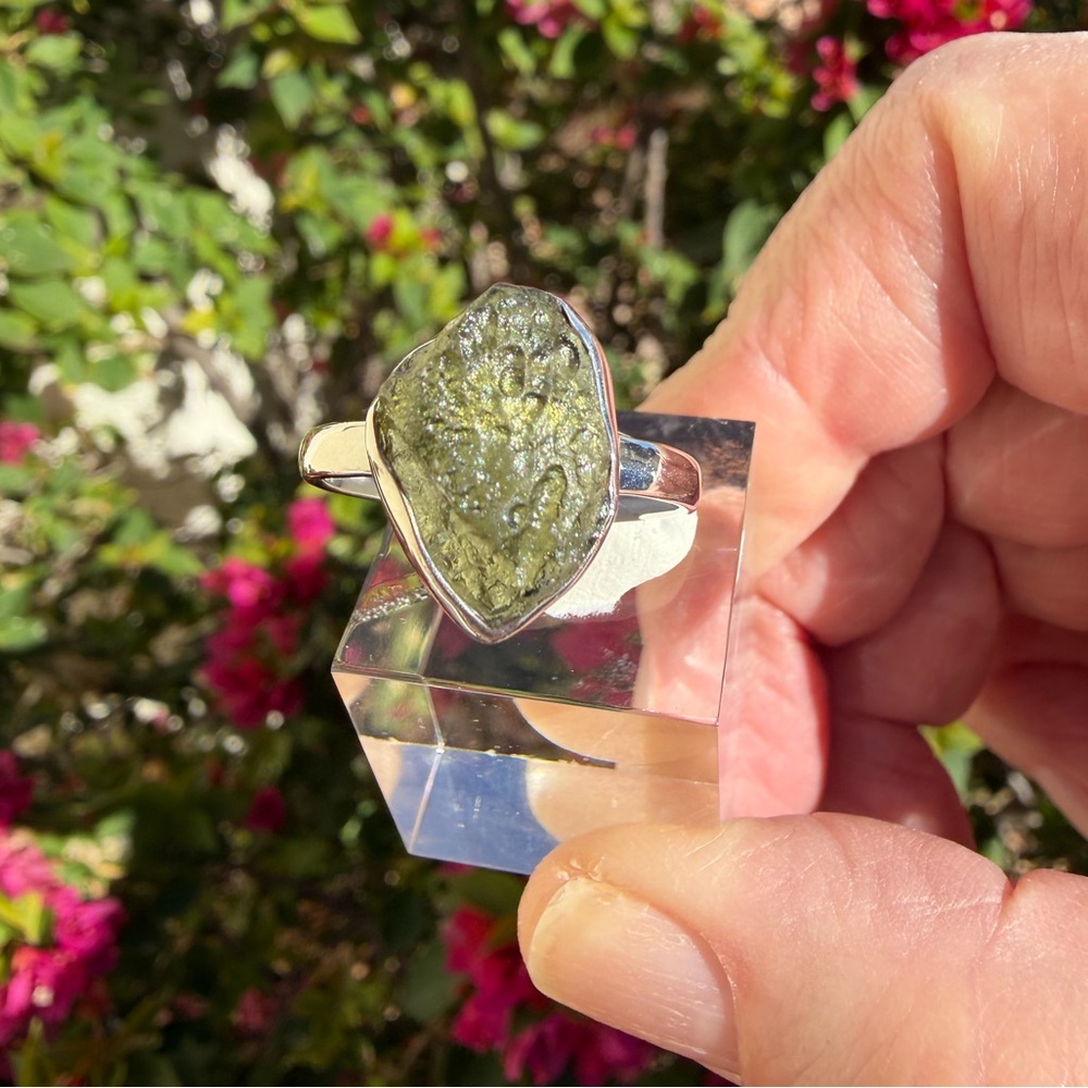 Moldavite Ring